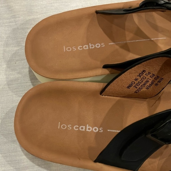 Los Cabos women’s Nin Black Double adjustable Strap Sandals size 40  (9- 9.5) - Picture 4 of 13